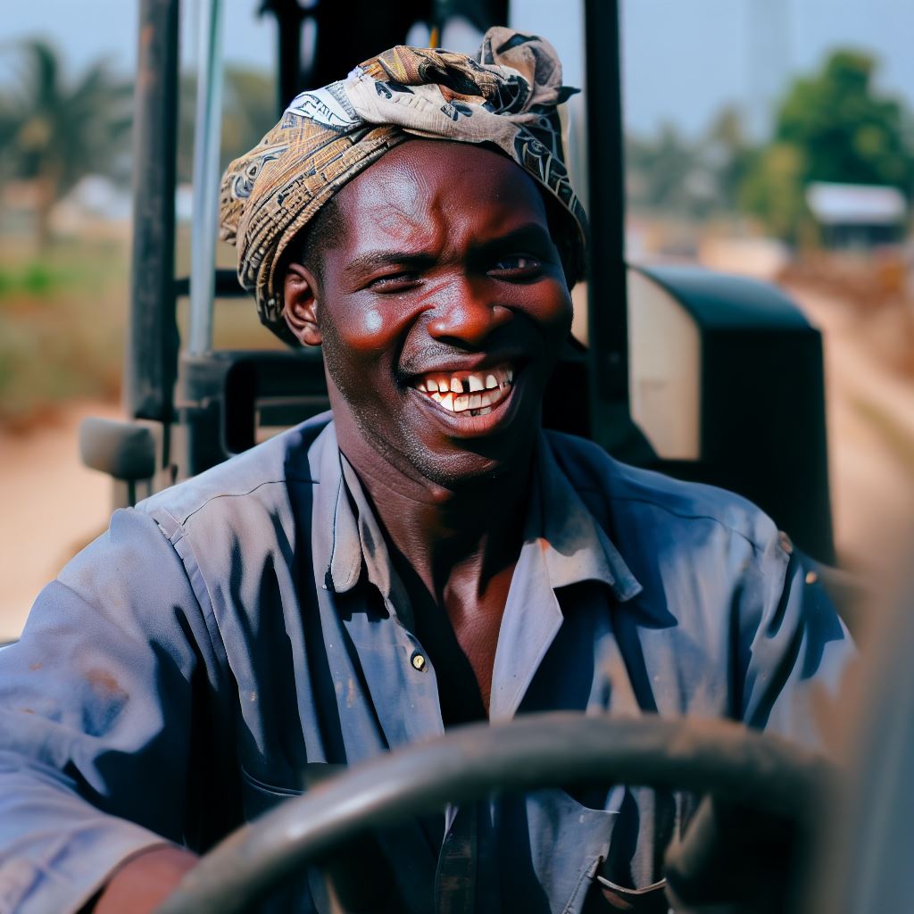 A Day in the Life of a Nigerian Tractor Driver
