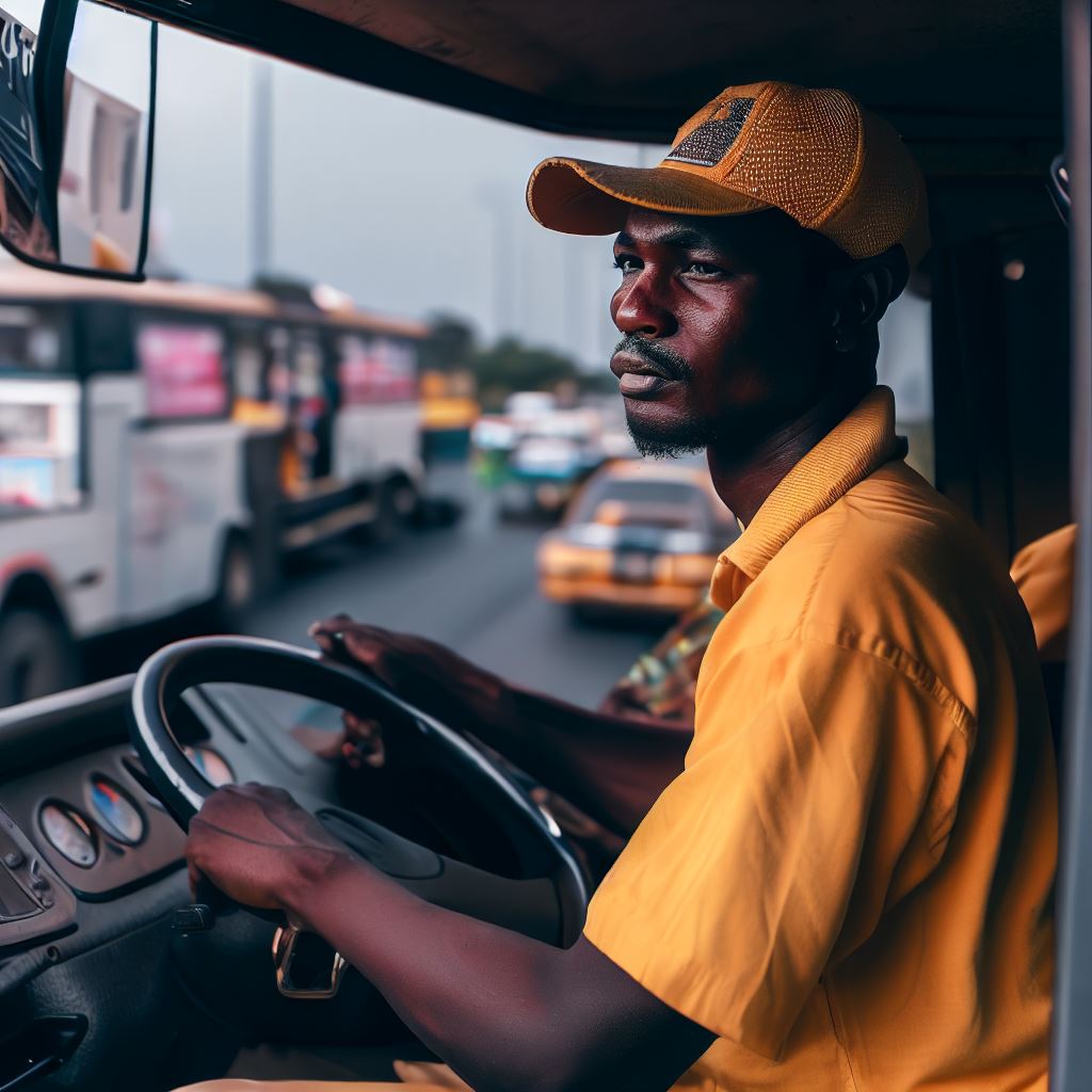 Surviving Traffic: A Nigerian Bus Driver's Daily Battle
